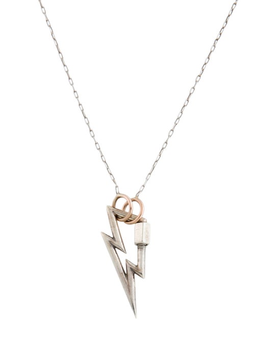 Marla Aaron Boltlock Pendant Necklace