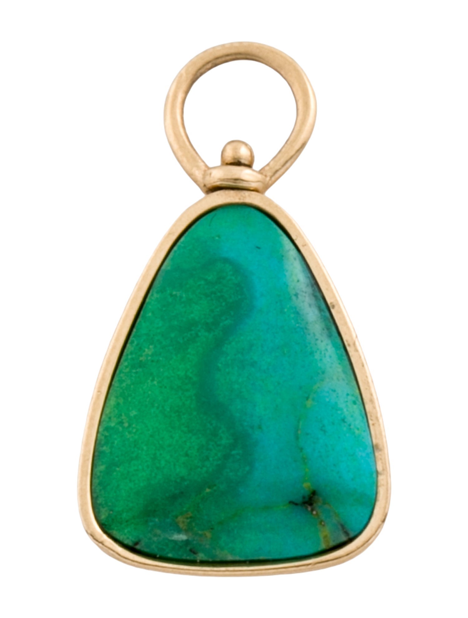 Marla Aaron 14K Turquoise 'Menina' Charm