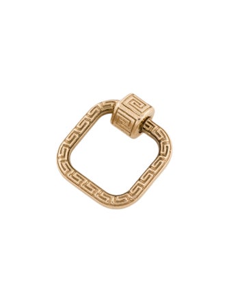 Marla Aaron 14K Etched Meander Lock Charm