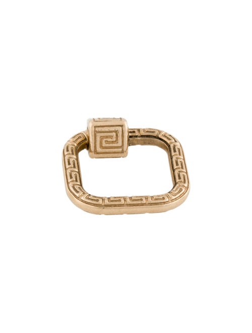 Marla Aaron 14K Etched Meander Lock Charm