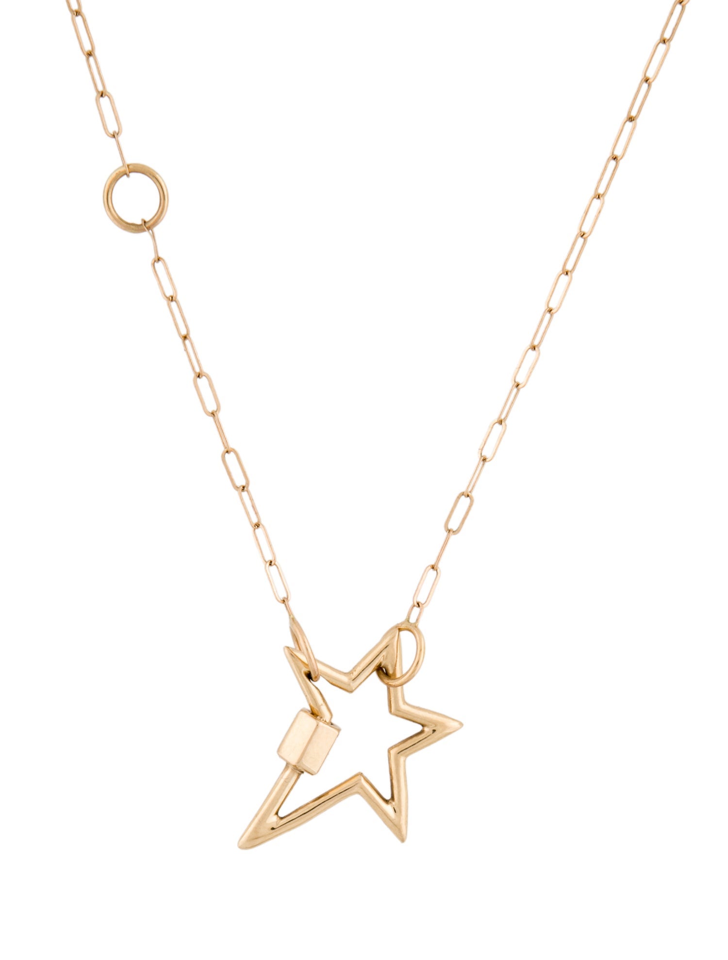 Marla Aaron 14K Starlock square Link Chain Necklace