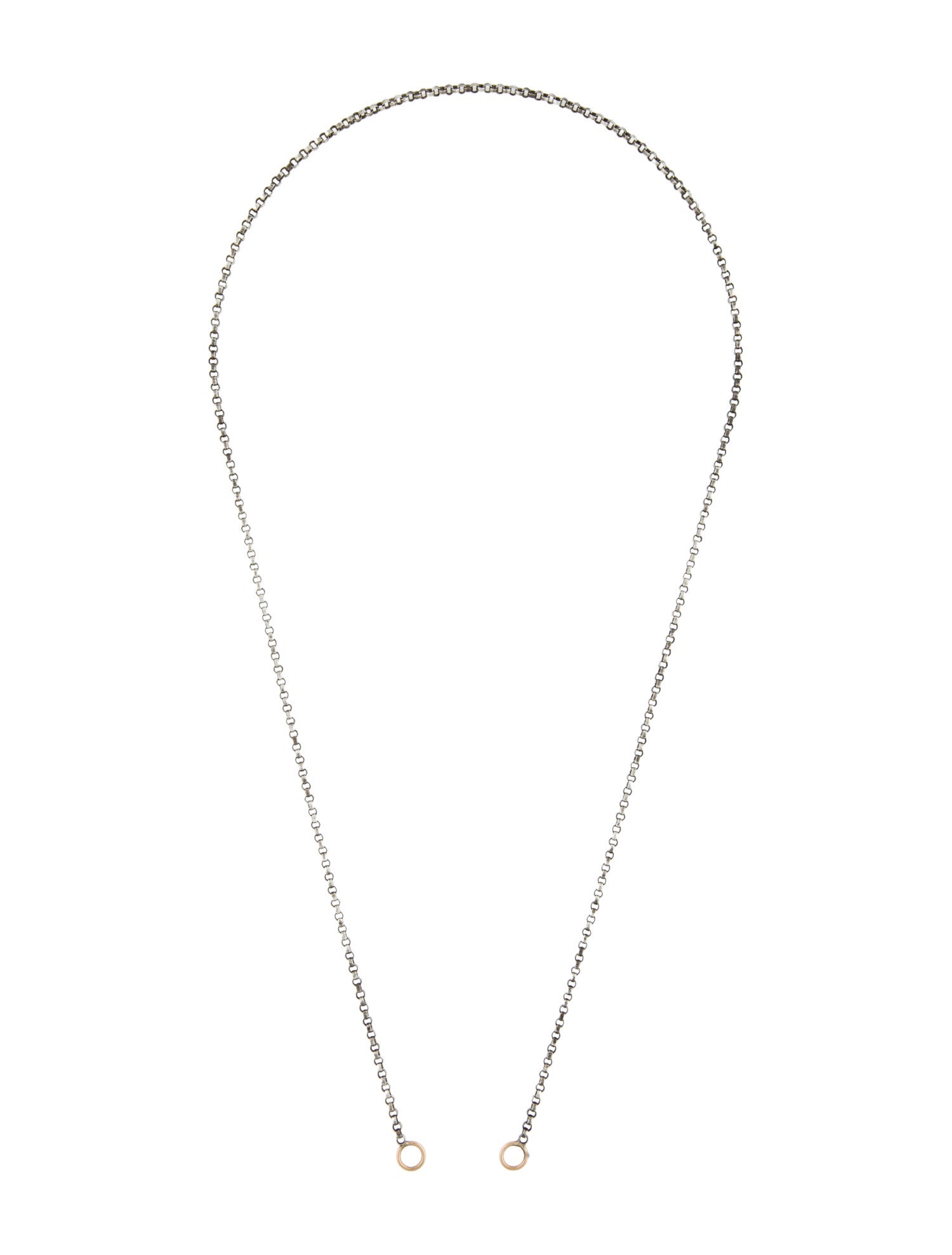Marla Aaron Two-Tone Rolo Chain Necklace