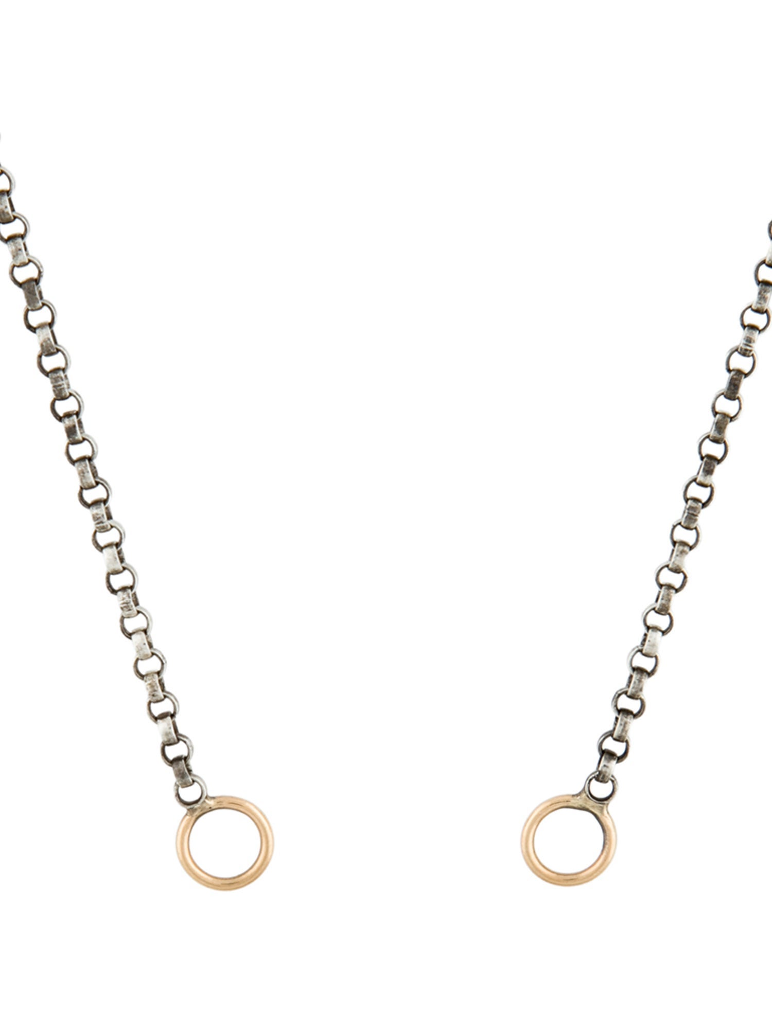Marla Aaron Two-Tone Rolo Chain Necklace