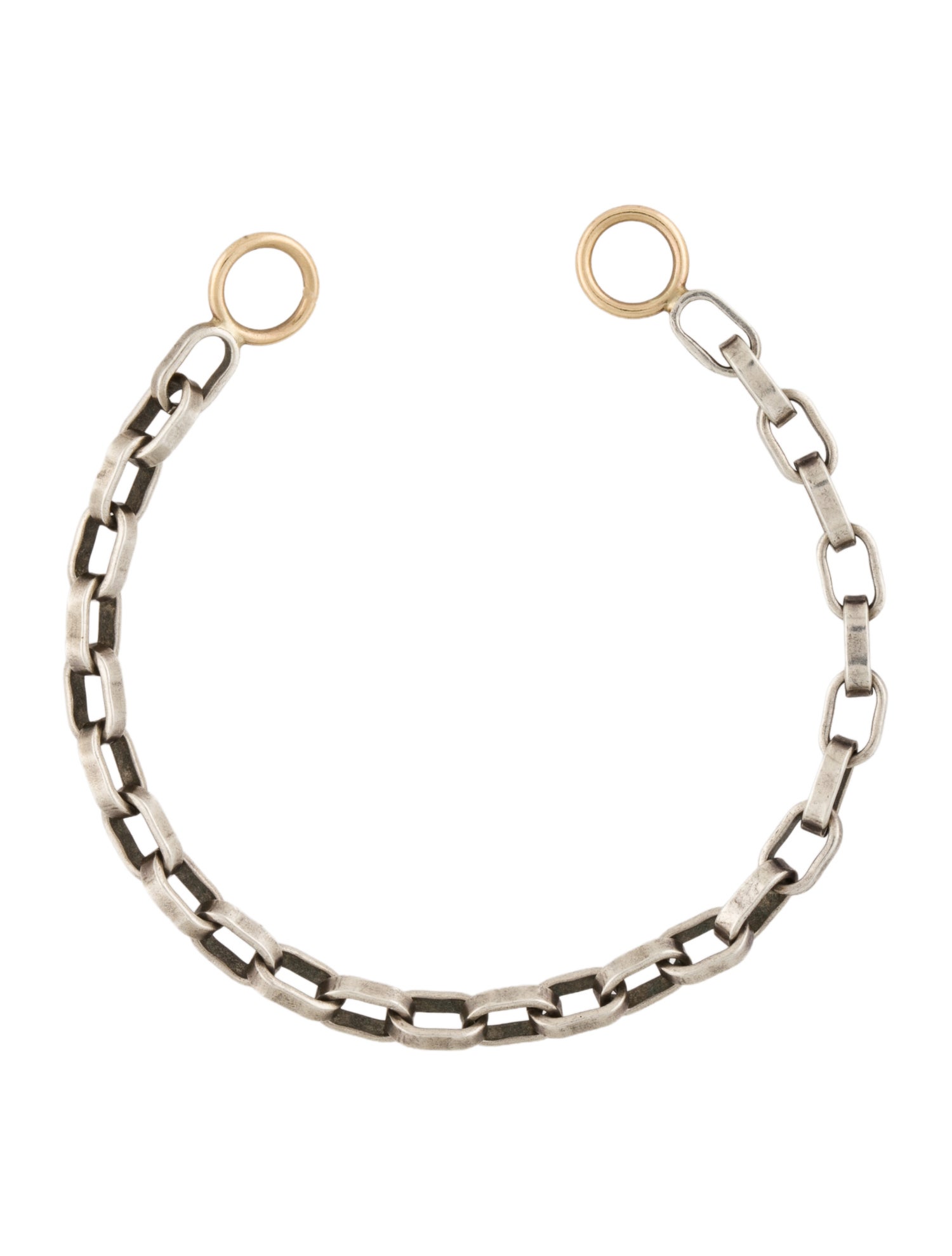 Marla Aaron Two-Tone Biker Chain Bracelet