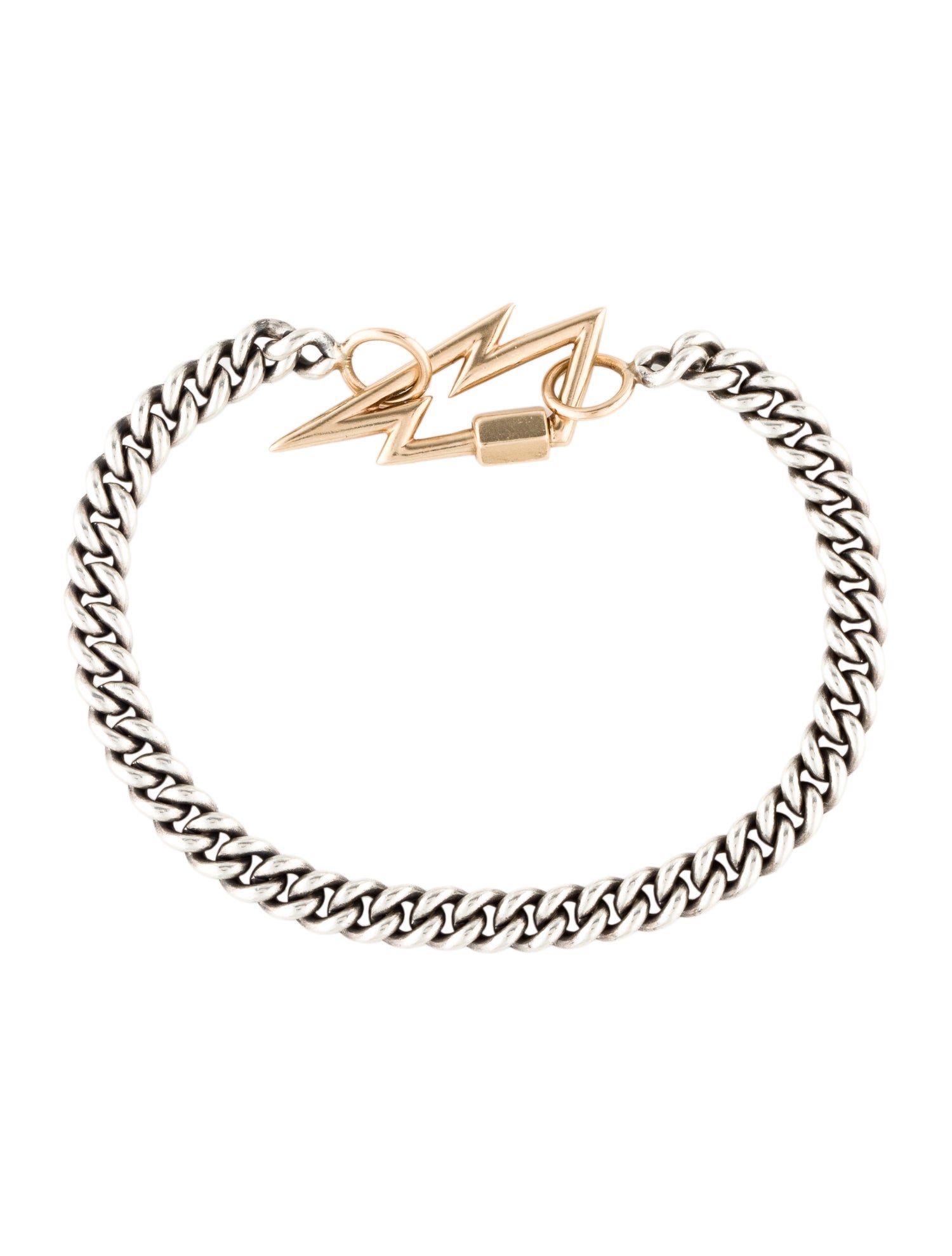 Marla Aaron Boltlock & Not So Heavy Curb Chain Bracelet