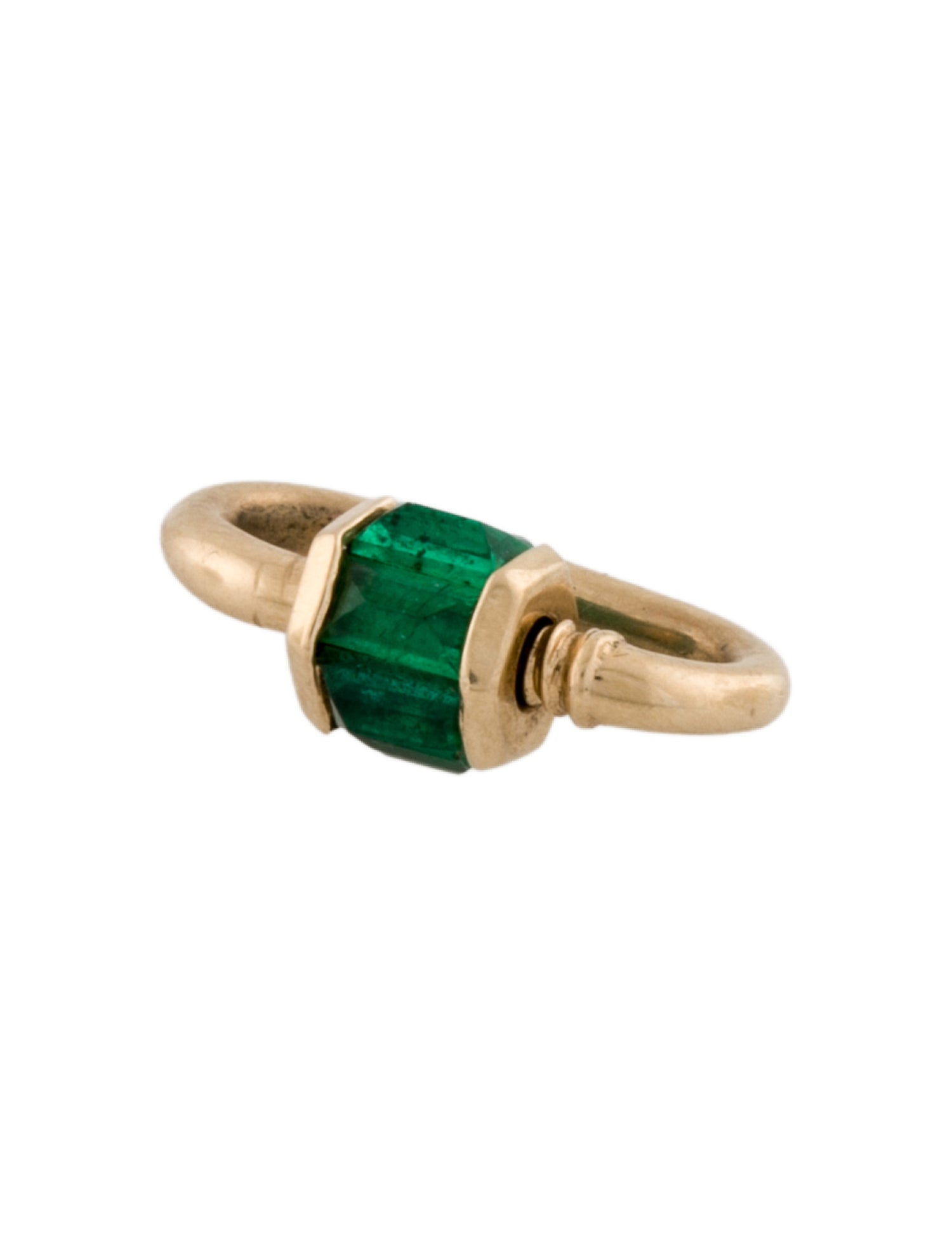 Marla Aaron 14K Emerald Total Baguette Babylock