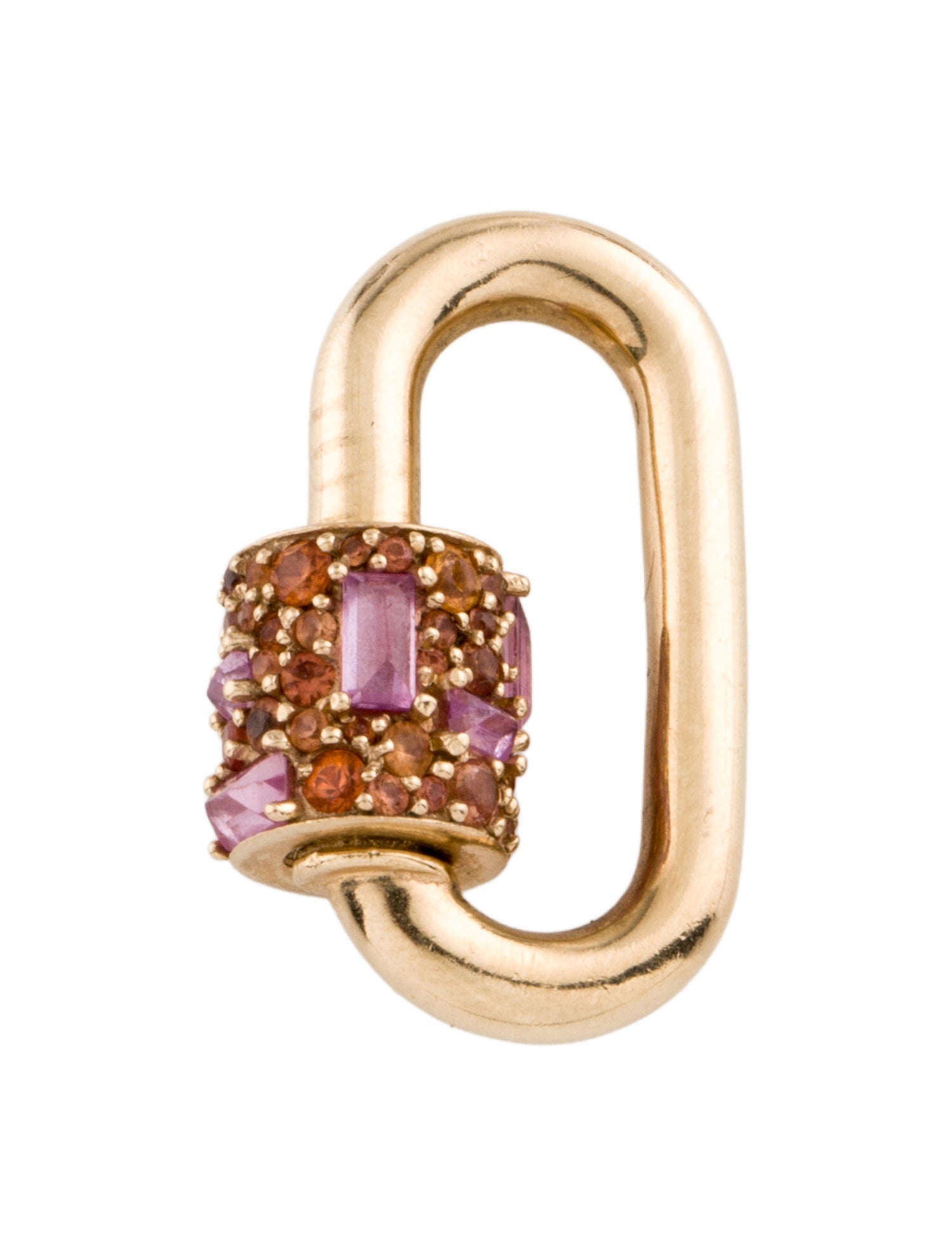 Marla Aaron 14K Sapphire Chubby Medium Lock