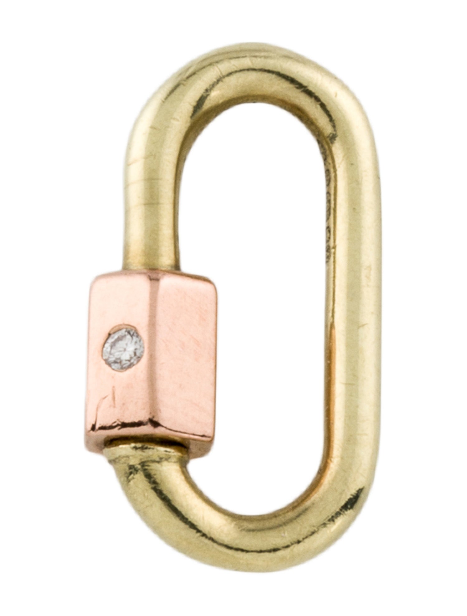 Marla Aaron 14K Diamond Babylock Pendant