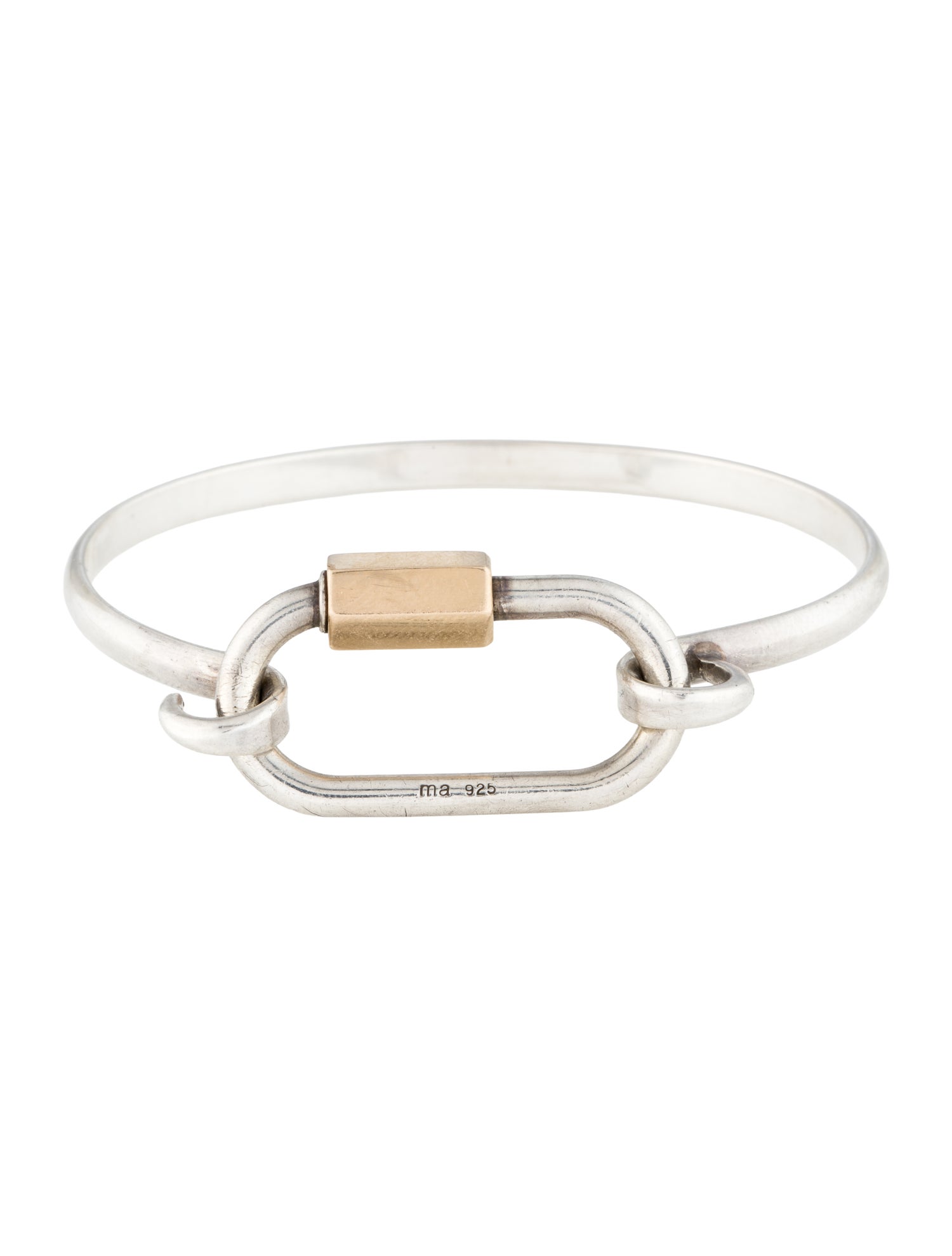 Marla Aaron Hard Hook Mixed Metal Regular Lock Bracelet