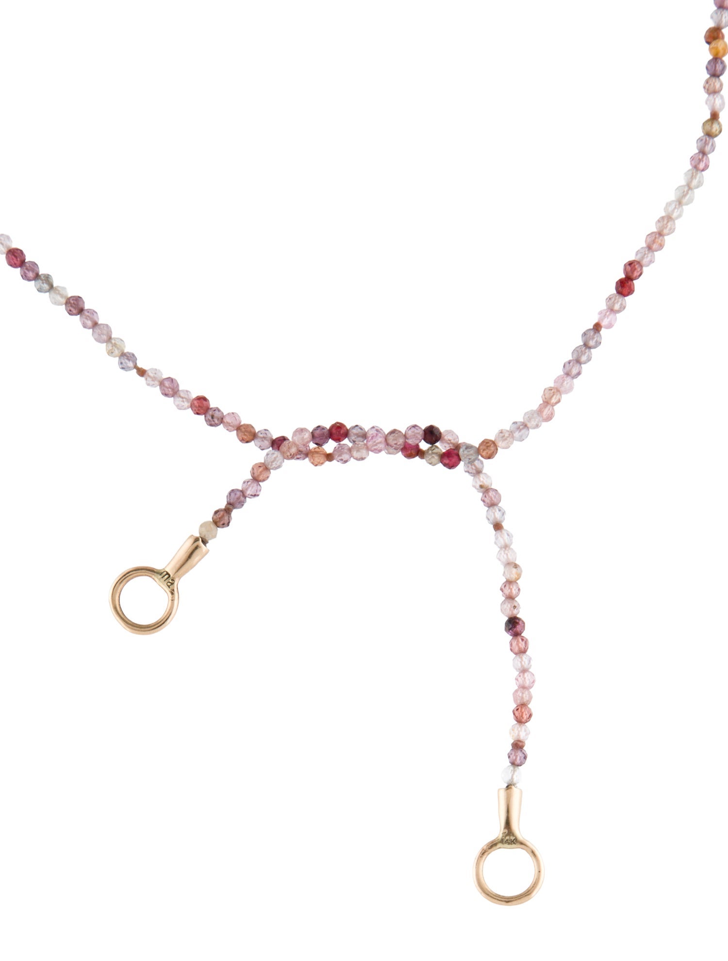 Marla Aaron 14K Spinel Itty Bitty Strand Necklace