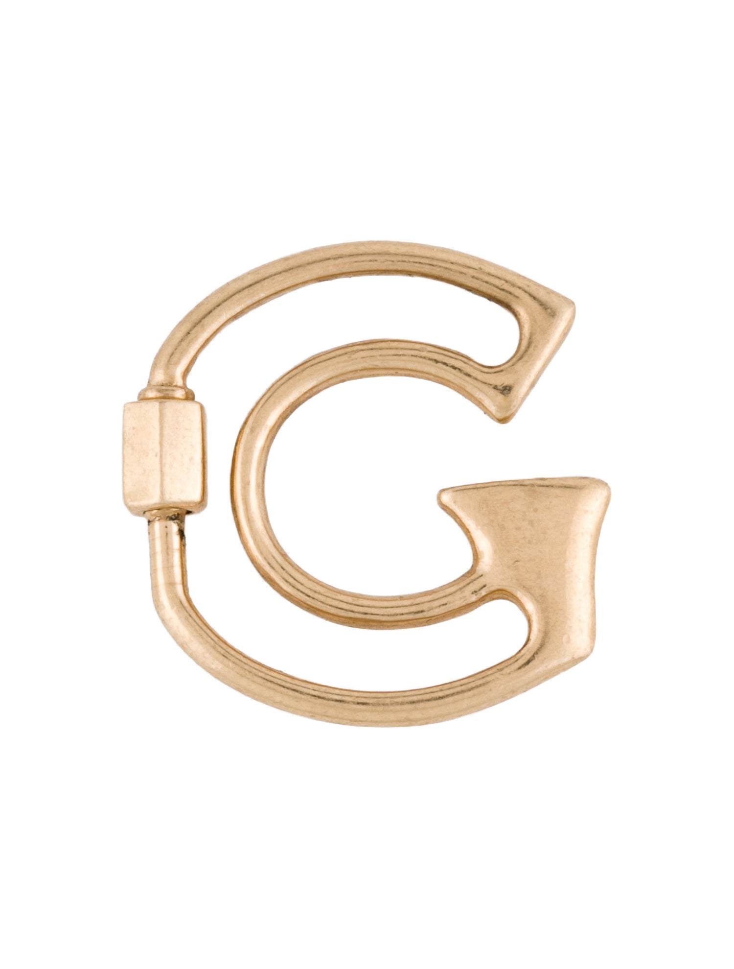 Marla Aaron 14K Small Letter 'G' Lock Charm