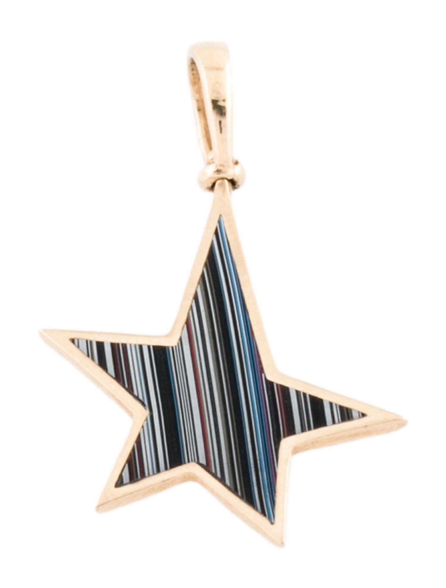 Marla Aaron 14K Fordite Star Charm