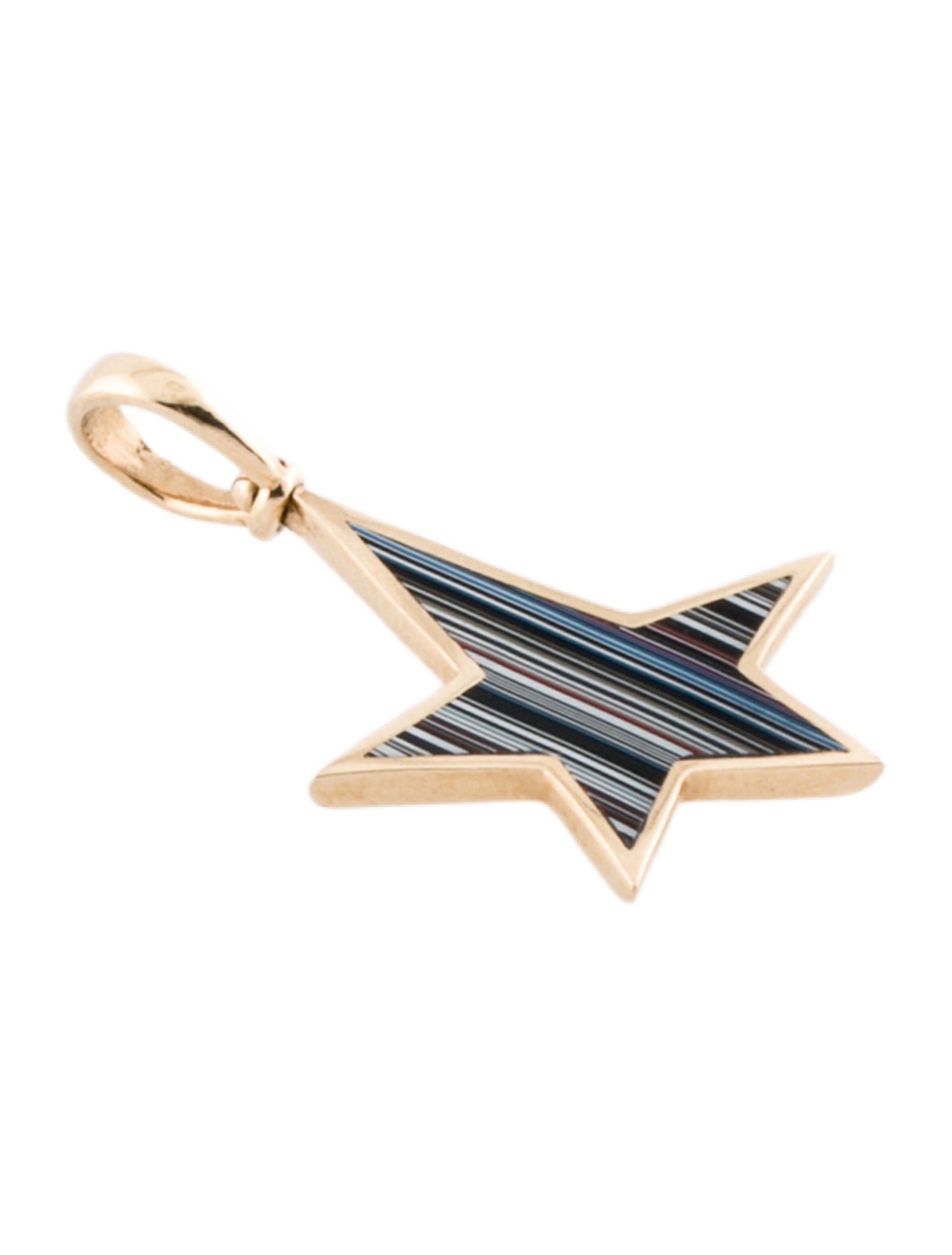 Marla Aaron 14K Fordite Star Charm