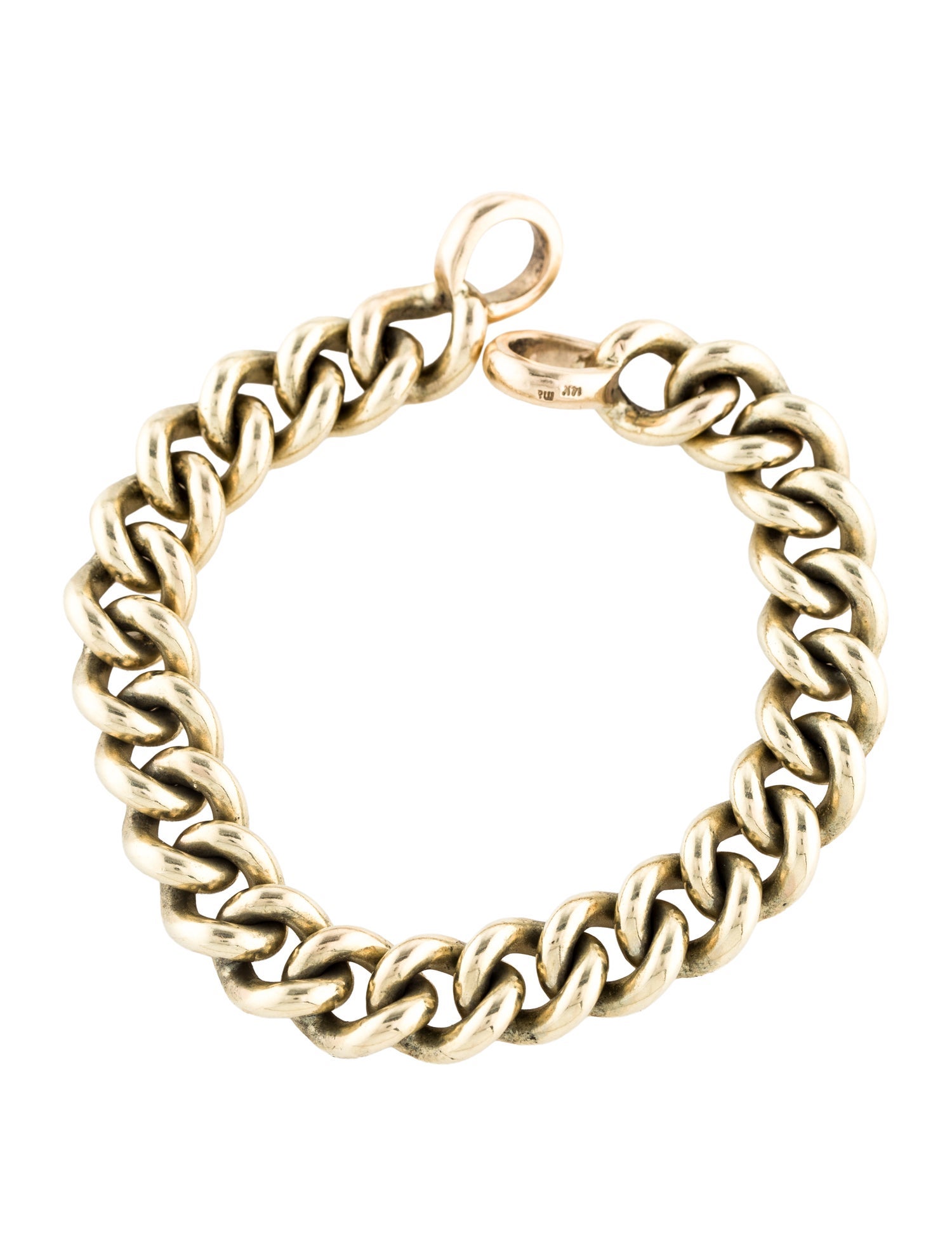 Marla Aaron 14K MiniMega Curb Chain Link Bracelet