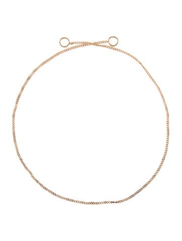 Pre-owned Marla Aaron 14k Fine Curb Chain Necklace X, 14" In Multi