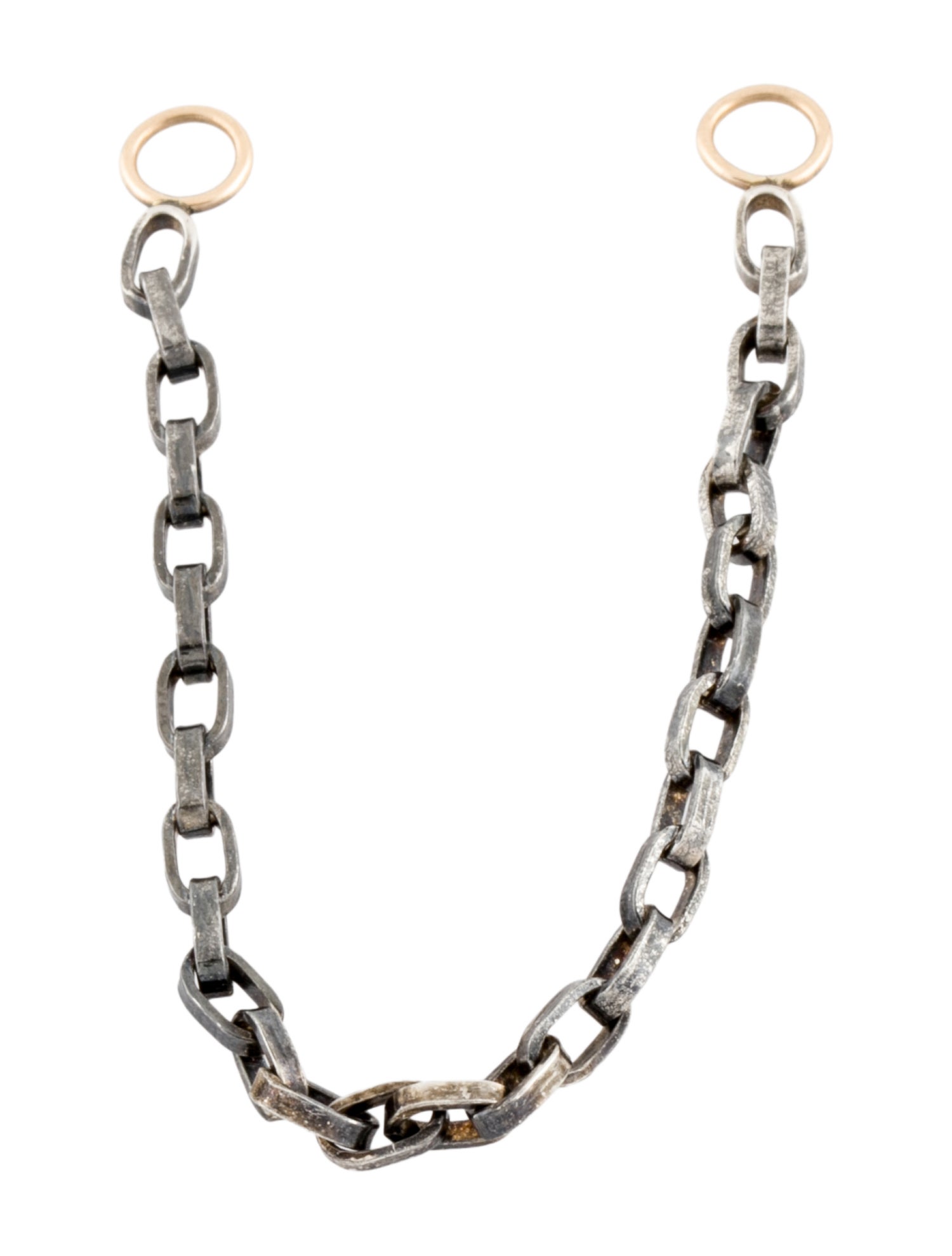 Marla Aaron Biker Chain Bracelet in Blackened