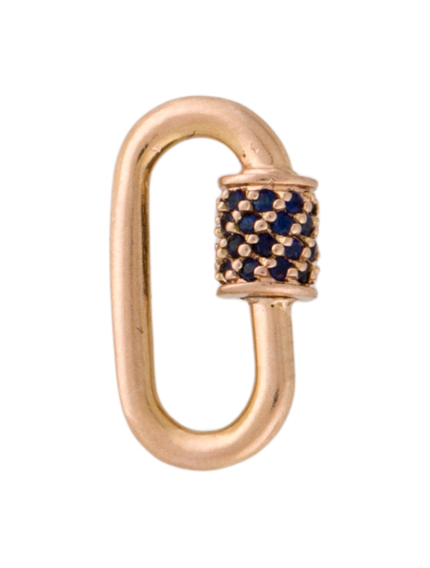 Marla Aaron 14K Sapphire Stoned Babylock Charm