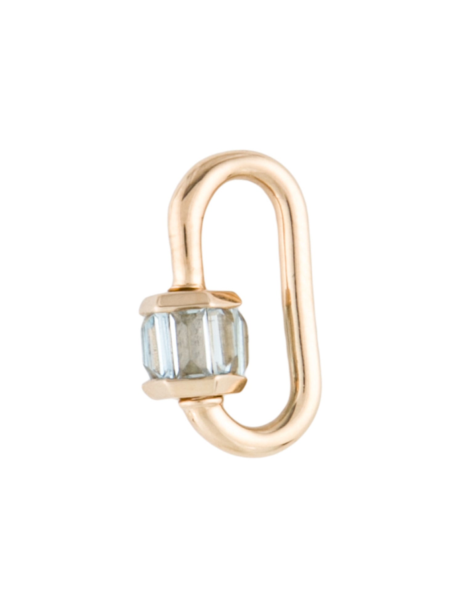 Marla Aaron Aquamarine Total Baguette Babylock Charm