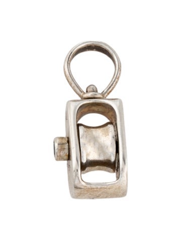 Pre-owned Marla Aaron Sapphire Baby Pulley Charm In Multicolor