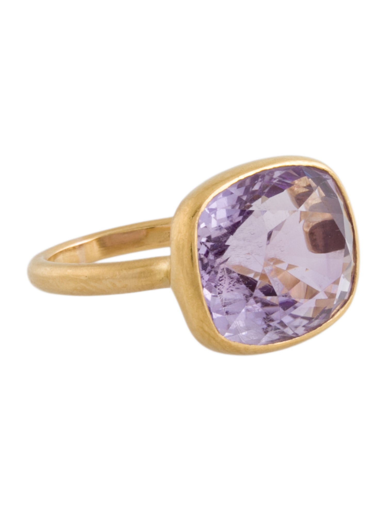 Marie-Hélène de Taillac 22K Amethyst Princess East-West Cocktail Ring