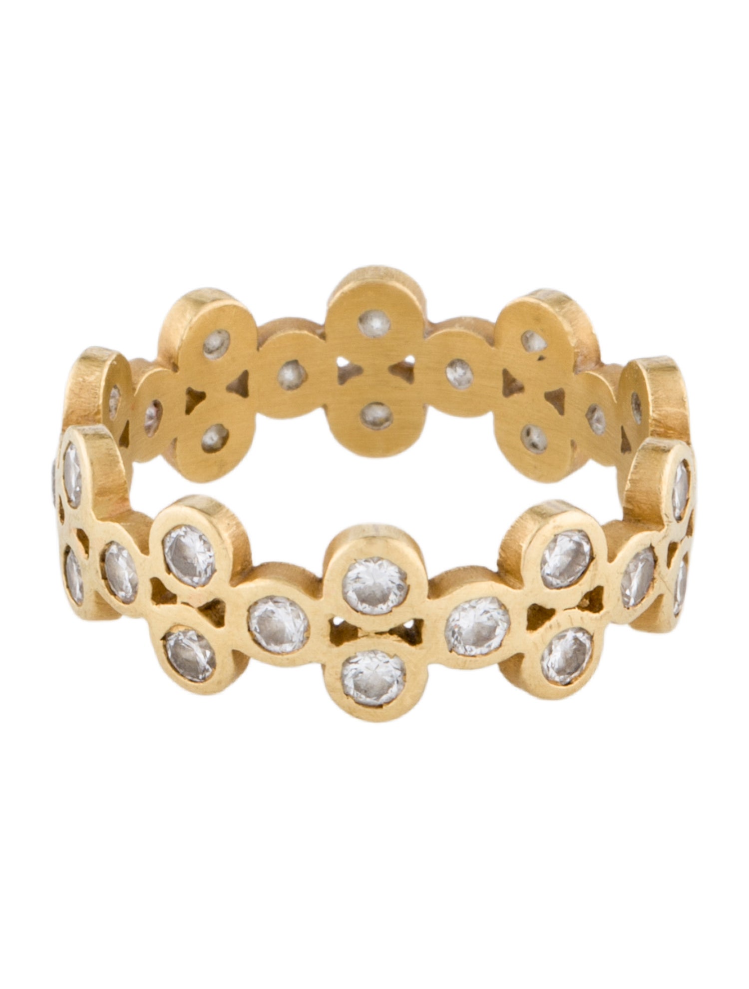 Marie-Hélène de Taillac 20K 1.05ctw Diamond Bollywood Band