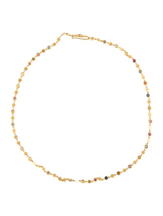 Marie-Hélène de Taillac 22K Multi Color Sapphire Station Necklace