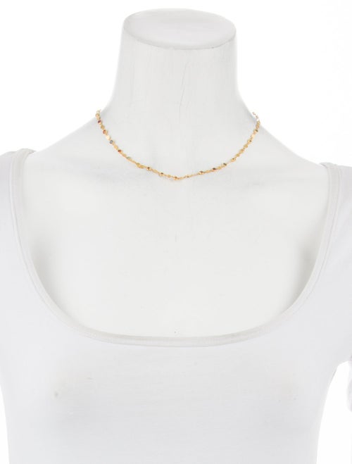 Marie-Hélène de Taillac 22K Multi Color Sapphire Station Necklace