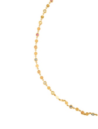 Marie-Hélène de Taillac 22K Multi Color Sapphire Station Necklace