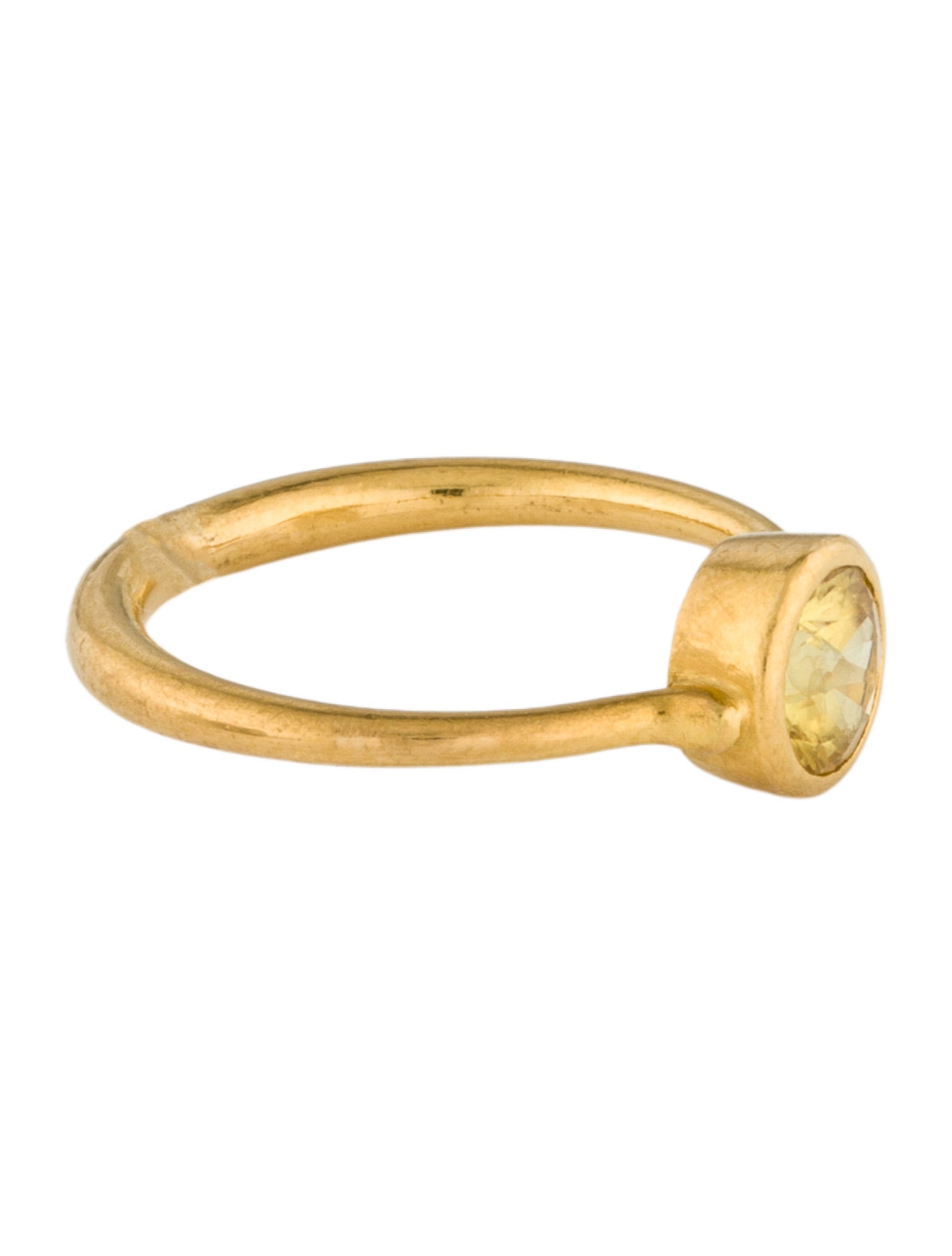 Marie-Hélène de Taillac 22K Yellow Sapphire Cocktail Ring