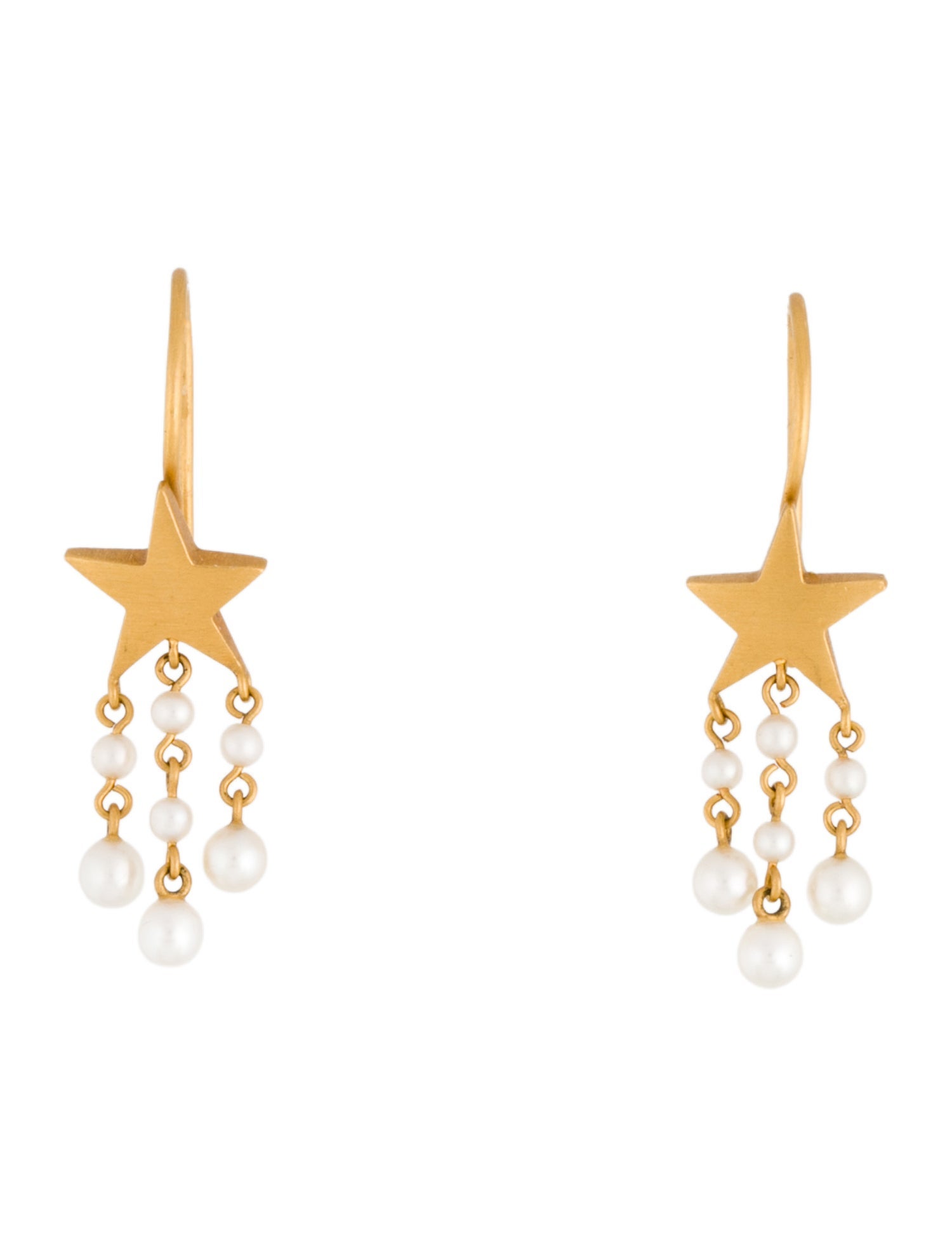 Marie-Hélène de Taillac x Tasaki 22K Pearl My Sweet Star Earrings