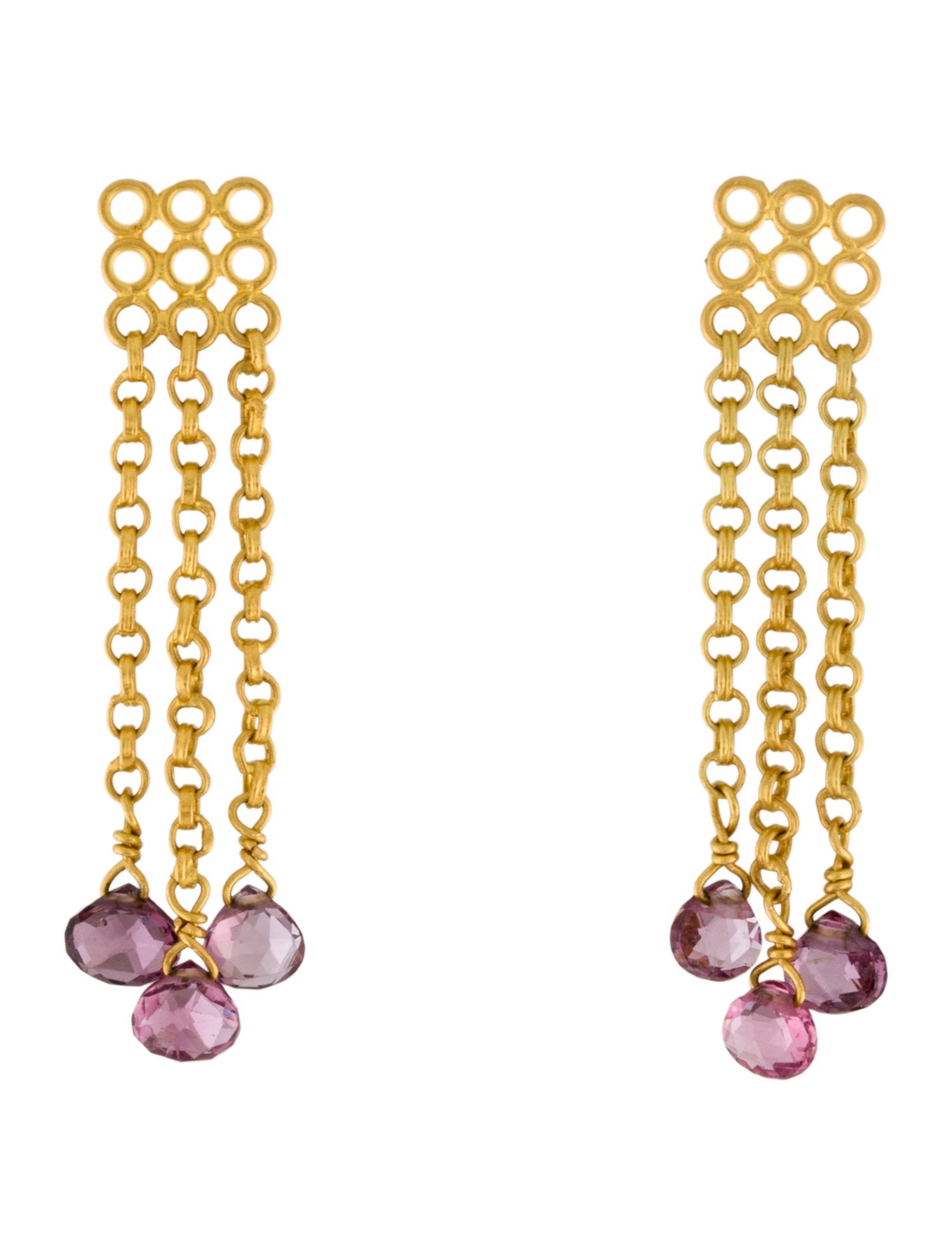 Marie-Hélène de Taillac 22K Spinel Drop Earrings