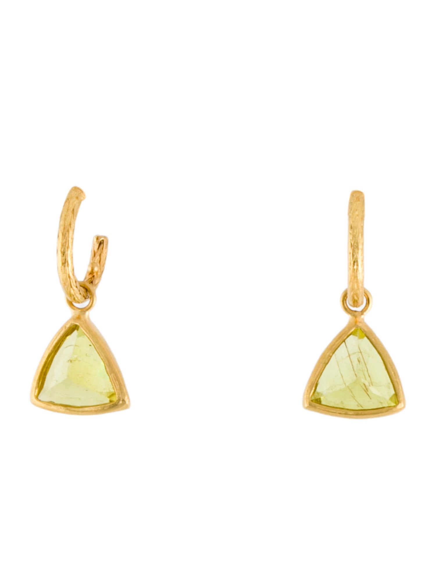 Marie-Hélène de Taillac 22K Tourmaline Ava Hoop Earrings