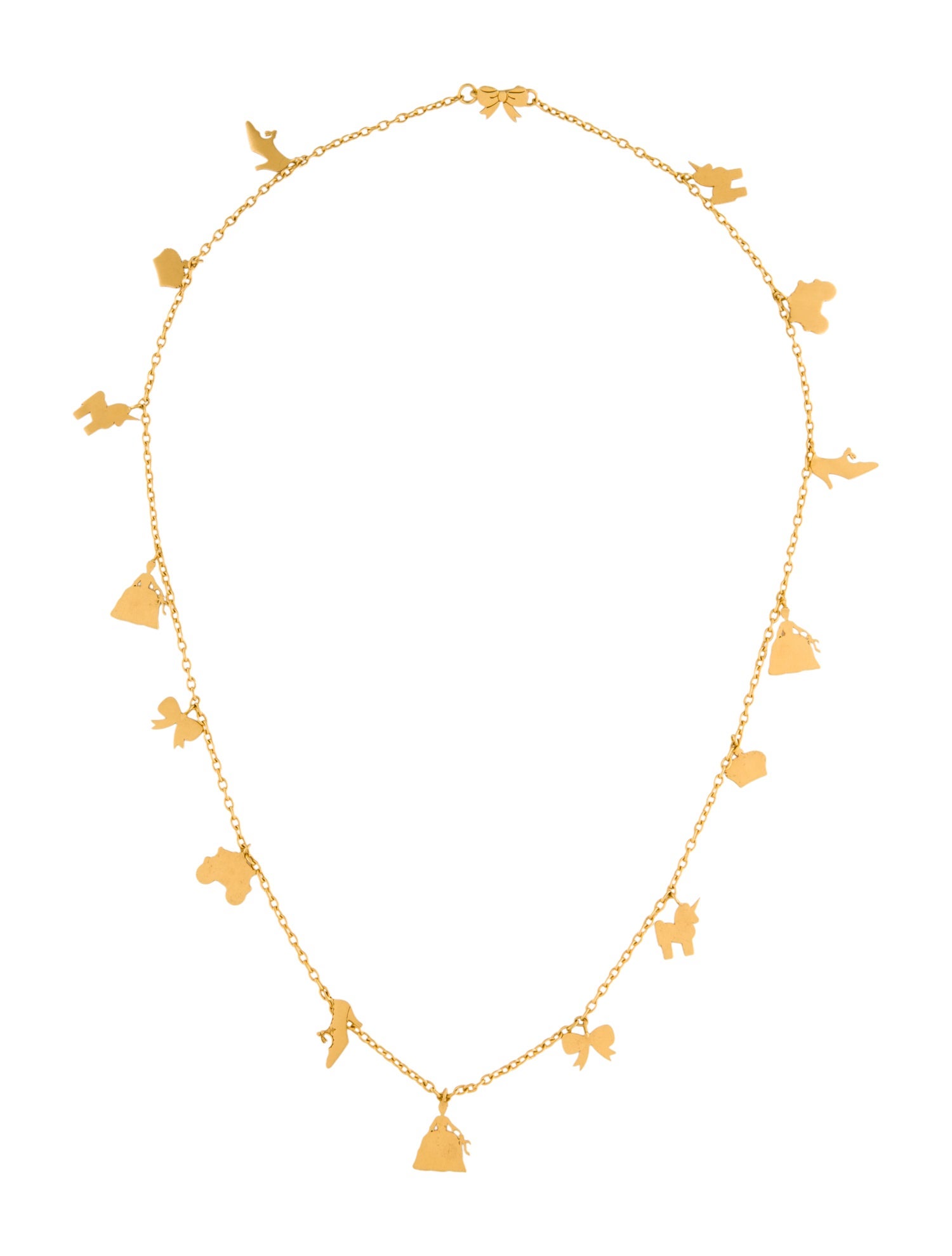 Marie-Hélène de Taillac 20K Versailles Charm Necklace