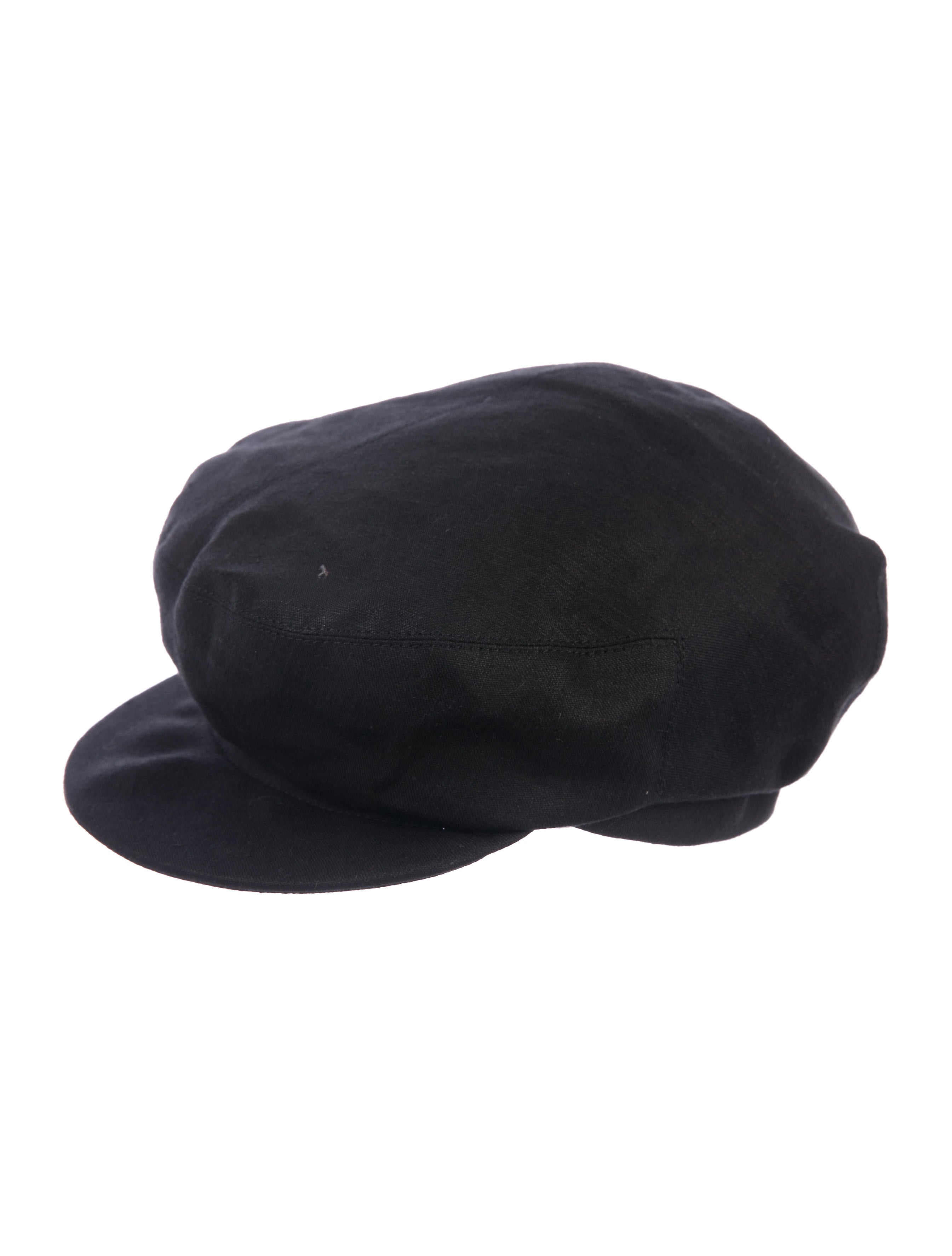 帽子 MARGARET HOWELL WORKER CAP Margaret Howell Woven Newsboy Cap - Black Hats, Accessories