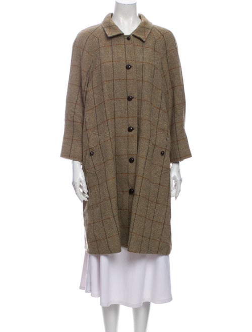 Margaret Howell Plaid Print Coat