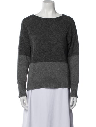 Margaret Howell Wool Colorblock Pattern Sweater