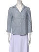 Margaret Howell Linen Striped Button-Up Top