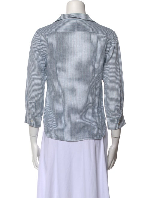 Margaret Howell Linen Striped Button-Up Top