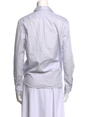 Margaret Howell Striped Long Sleeve Button-Up Top