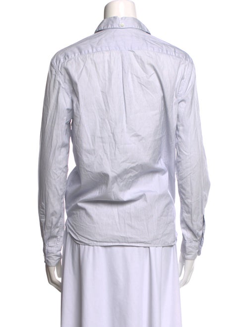 Margaret Howell Striped Long Sleeve Button-Up Top