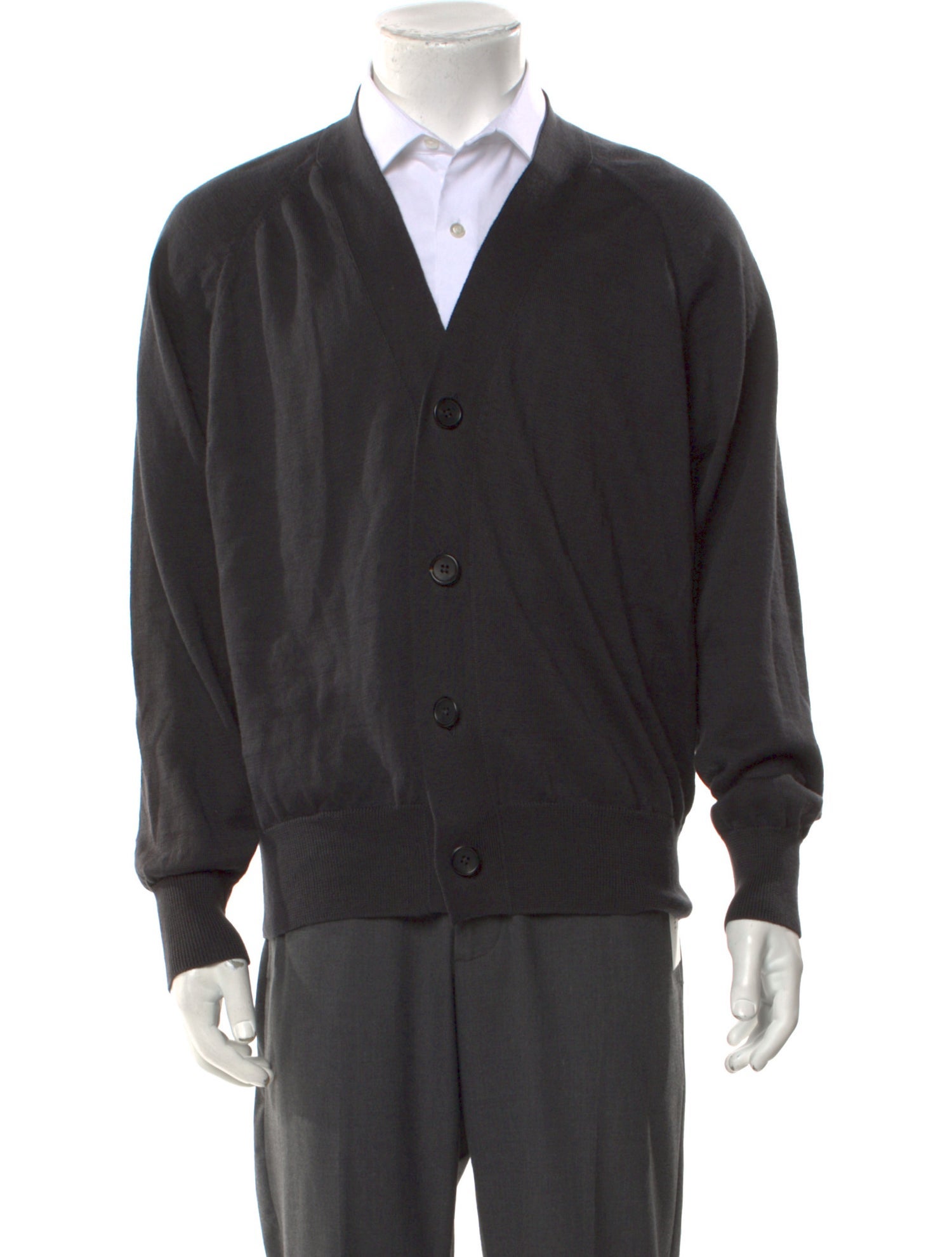 Margaret Howell V-Neck Long Sleeve Cardigan