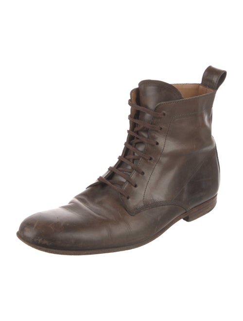 Margaret Howell Leather Combat Boots