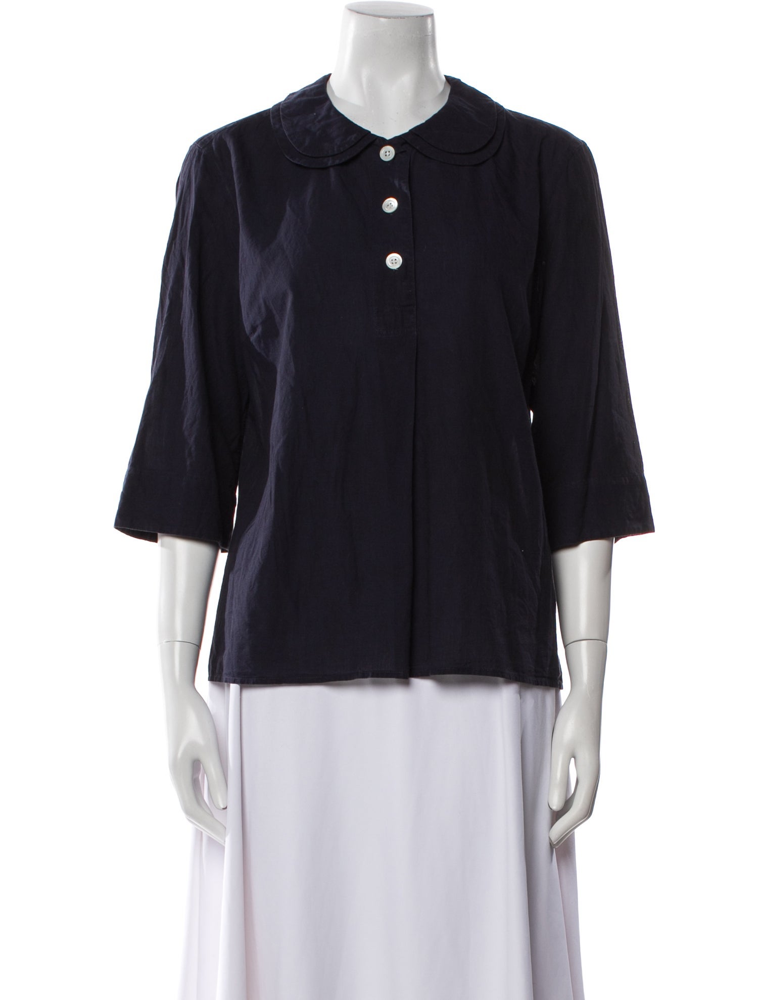 Margaret Howell Three-Quarter Sleeve Blouse
