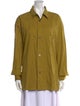 Margaret Howell Long Sleeve Button-Up Top