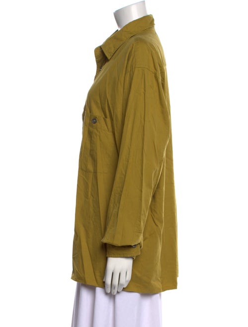 Margaret Howell Long Sleeve Button-Up Top