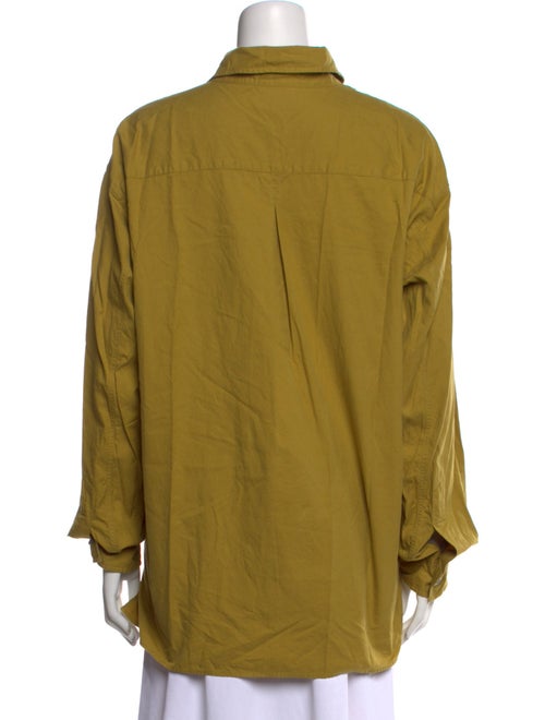 Margaret Howell Long Sleeve Button-Up Top