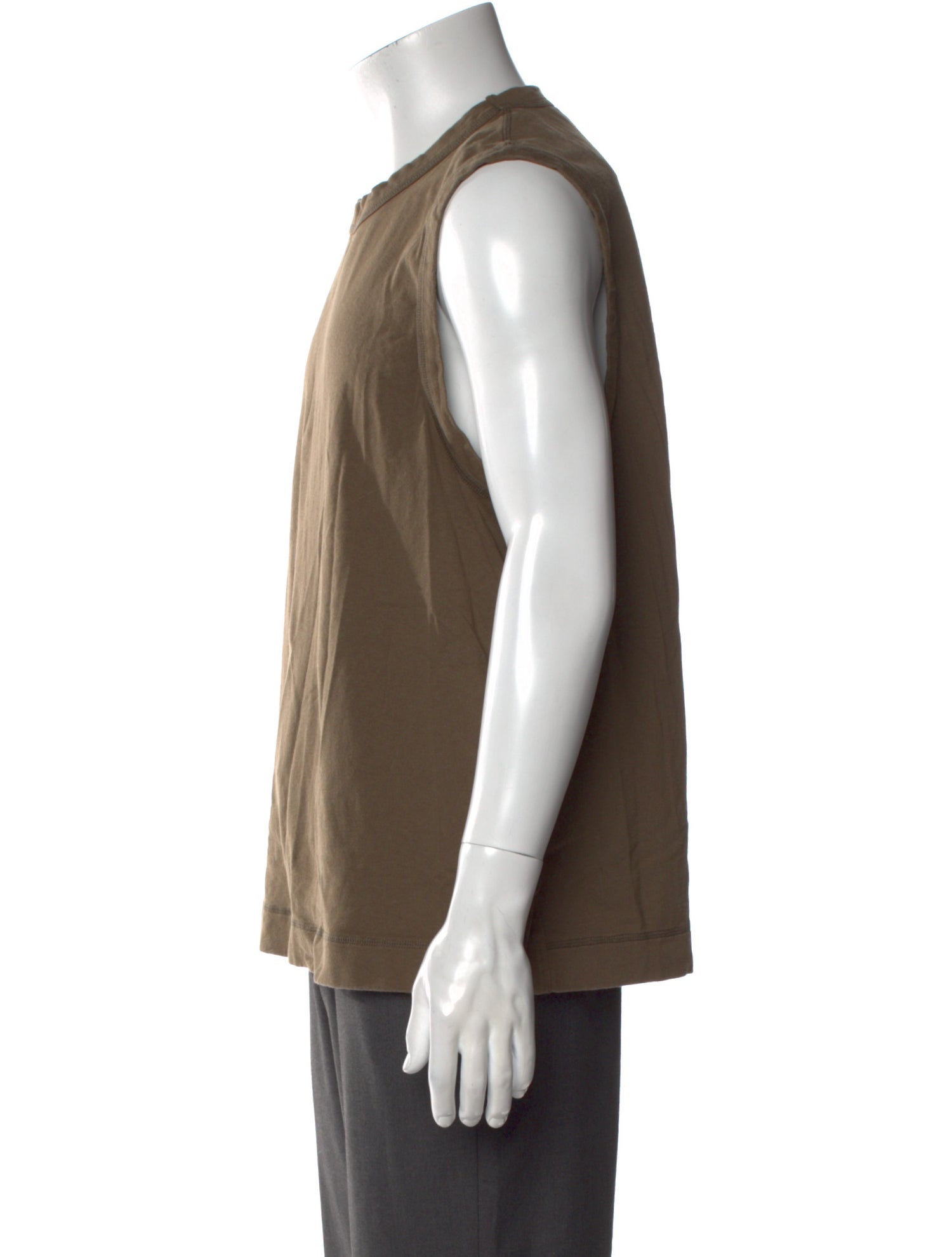 Margaret Howell Crew Neck Sleeveless T-Shirt