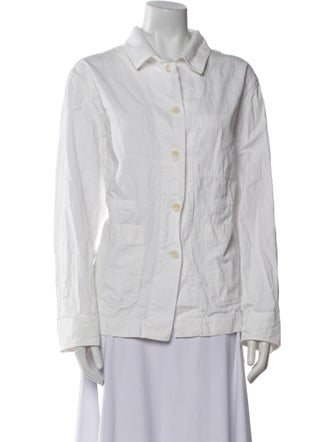 Margaret Howell Long Sleeve Button-Up Top