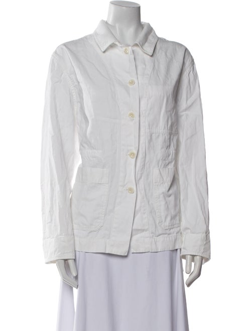 Margaret Howell Long Sleeve Button-Up Top