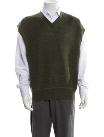 Margaret Howell Merino Wool V-Neck Sweater Vest